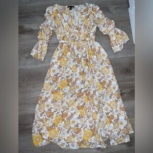 Yellow floral dress